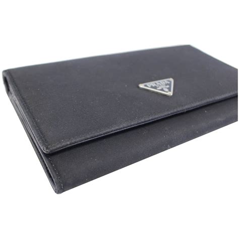 prada authentic long wallet|Prada bifold wallets for women.